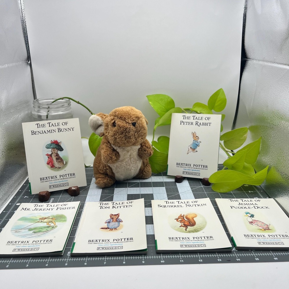 Vintage Beatrix Potter Book Lot 6 Softcover Books Eden Toys Bunny Korea
